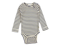 Petit Piao indigo plum/dark off white striped body modal